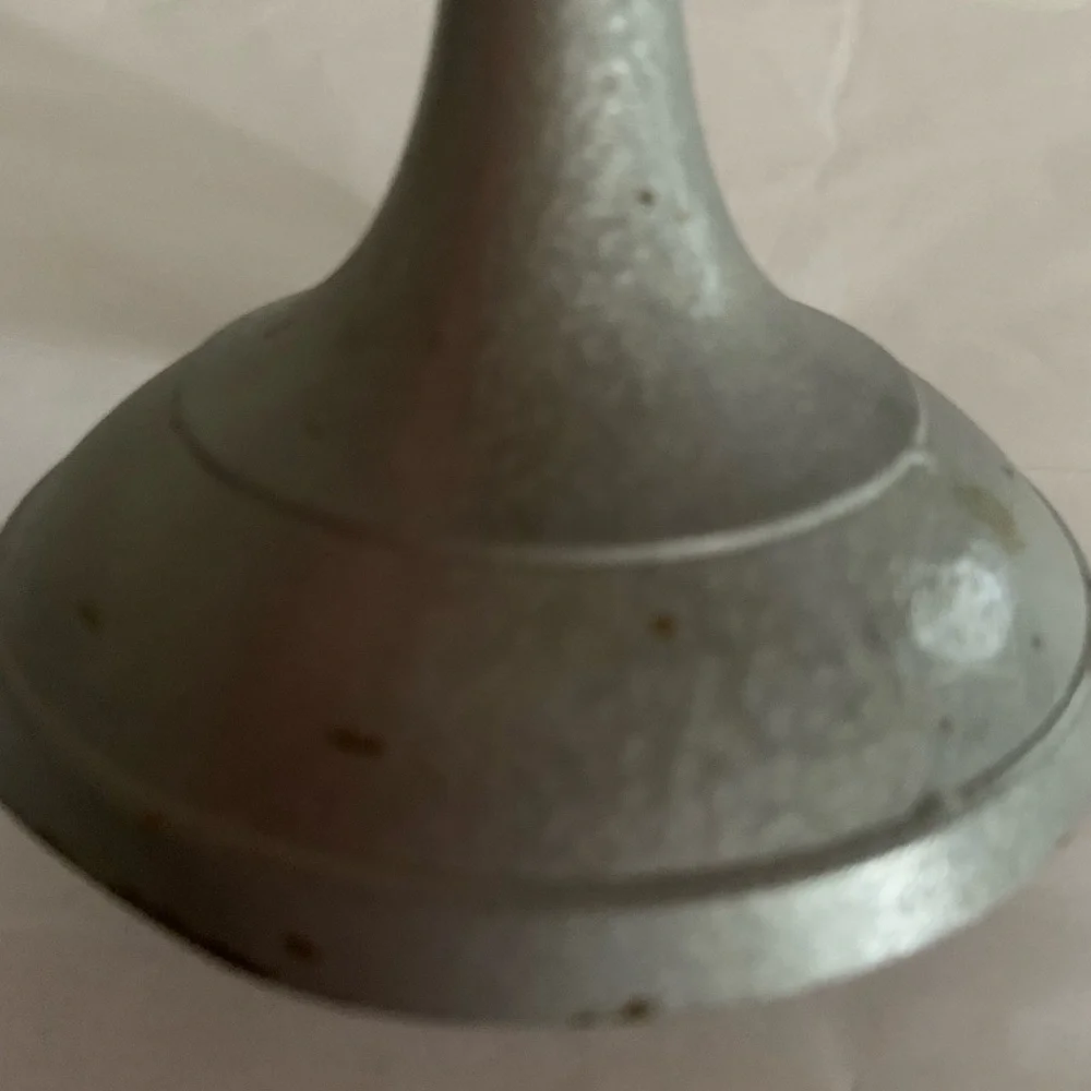 Vintage Set Of 3 Gray Candle Holders